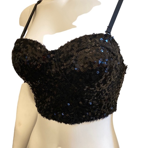 WET SEAL Sequins Bustier, size Small - Picture 5 of 10